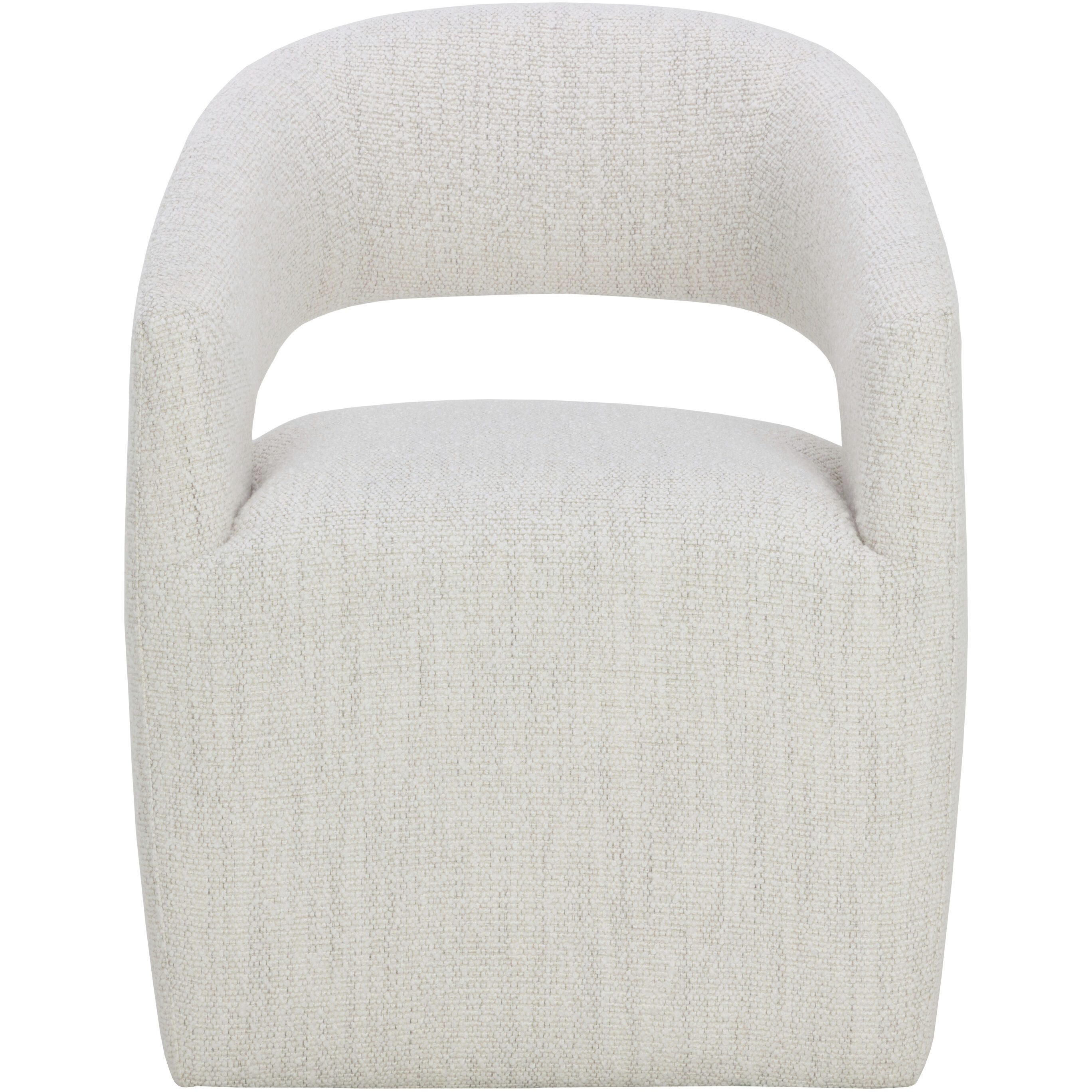 Lloret Merino Pearl Wheeled Dining Armchair, Wheeled